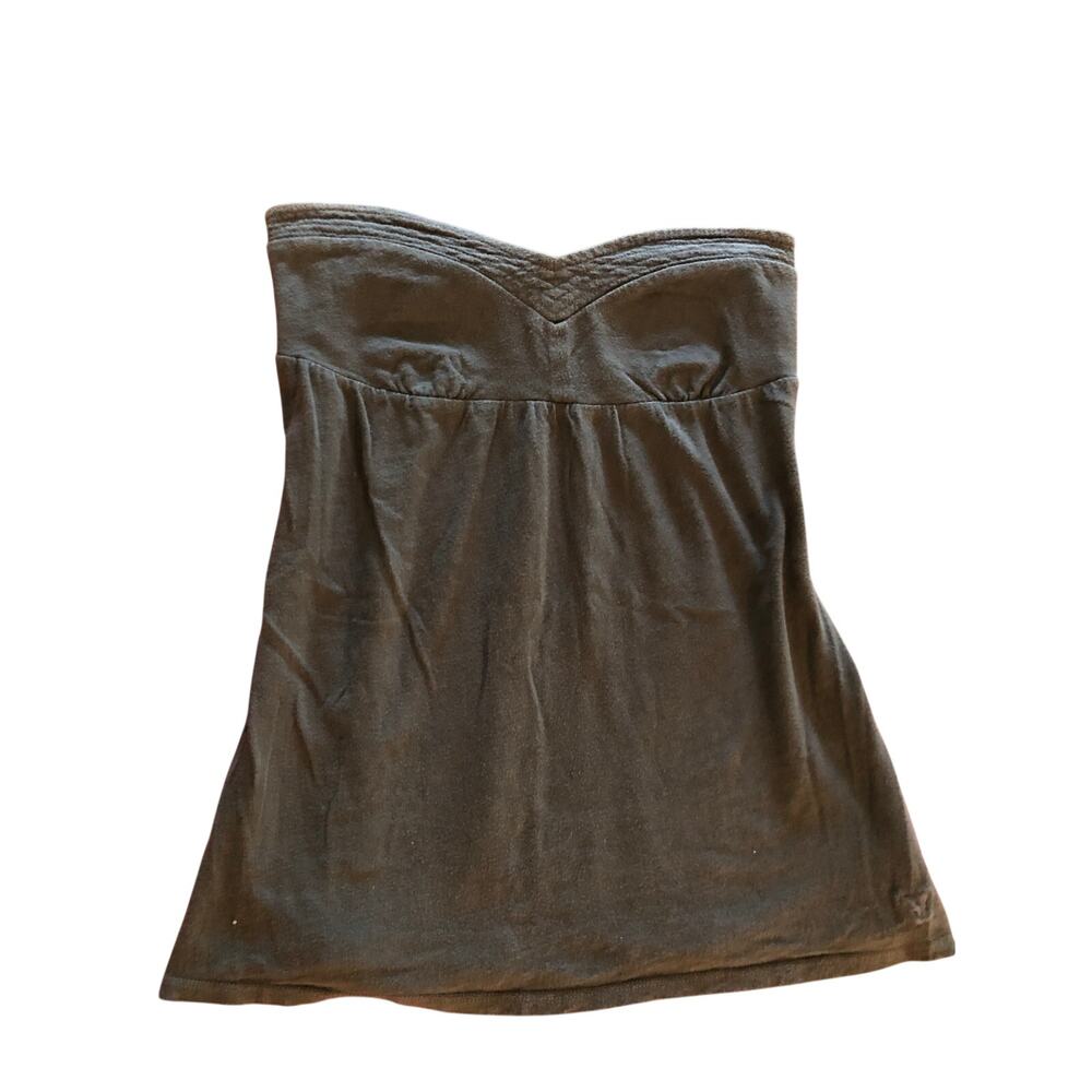 American Eagle vintage Y2K dark grey strapless top Size Small